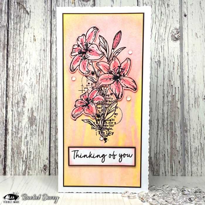 lilies with love card